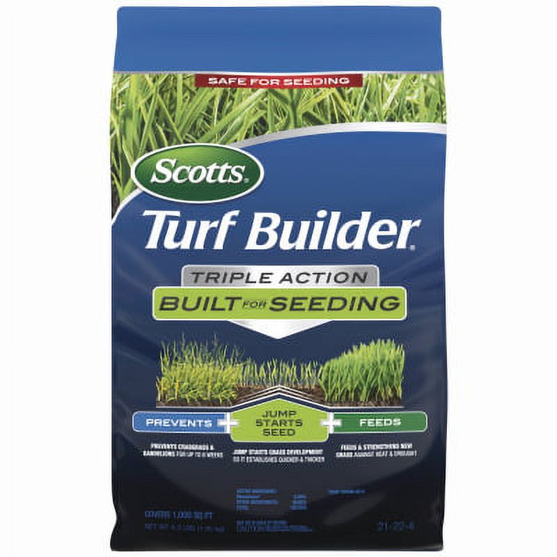 Scotts Turf Builder Triple Action Built for Seeding 1M. The first and, Each