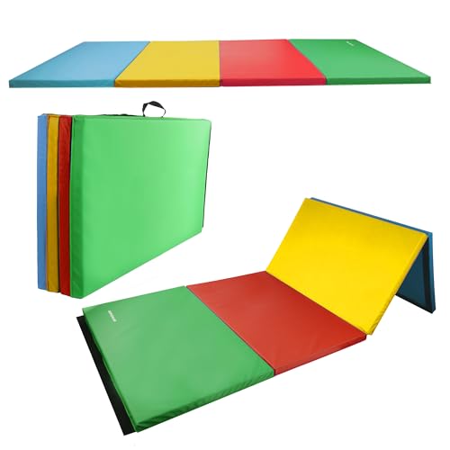 Folding Exercise Gymnastics Mat, 4'x8'x2