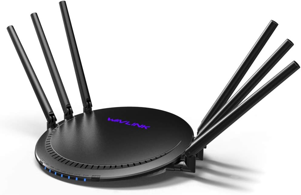 WAVLINK AC2100 WiFi Router, Dual Band Routers for Wireless Internet, Gigabit Wireless Router for Home, Gaming Router with MIMO, USB 3.0 Port, 4 Antennas, Up to 2100 Mbps Pack of 2