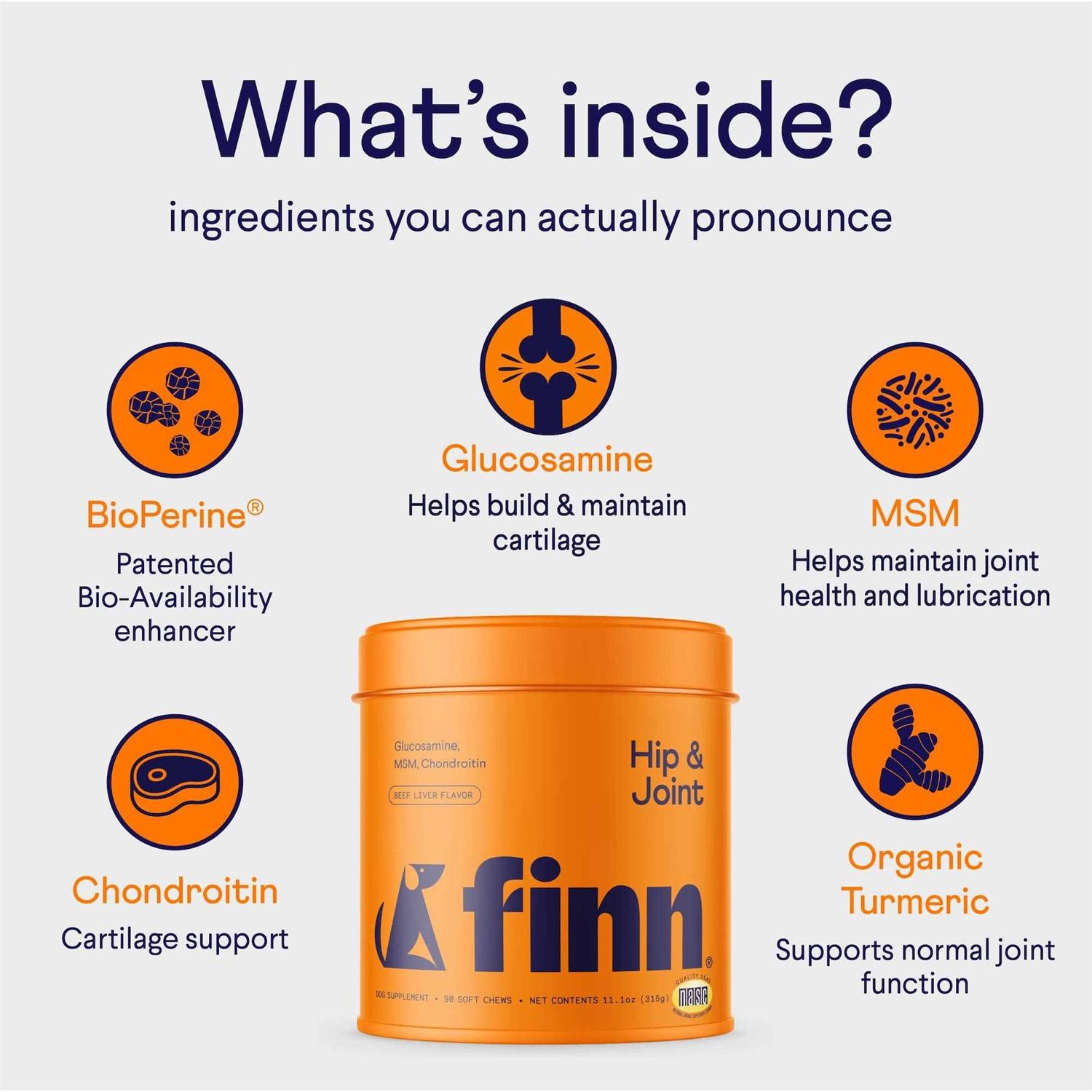 Finn Hip & Joint Supplement for Dogs - Pet Supplies online store