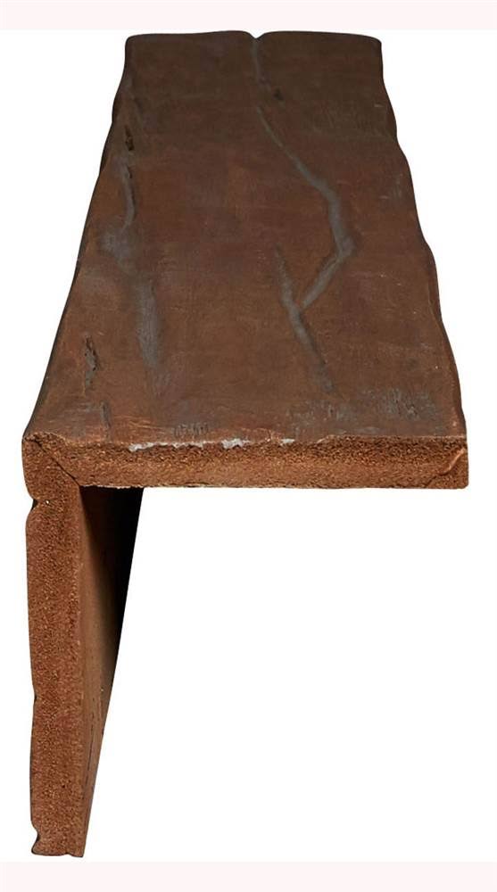 Ekena Millwork BMRW2C0100X040X120PE 10x22W x 4x22H x 10&L 2-Sided (L-beam) Riverwood Endurathane Faux Wood Ceiling Beam, Natural