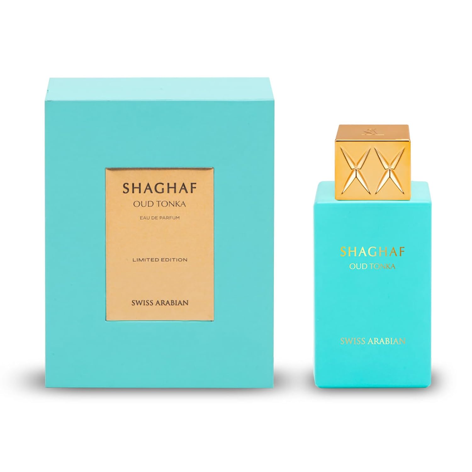 Swiss Arabian Shaghaf Oud Tonka - Vanilla Perfume with Warm Amber Fragrance - Earthy and Woody Allure - Enchanting Fusion of Arabic Perfume - 2.5 oz