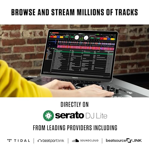 DJ Controller Bundle - USB DJ Set with Party Lights, 2 Decks, DJ Mixer, Audio Interface and DJ Headphones - Numark Party Mix II and HF175