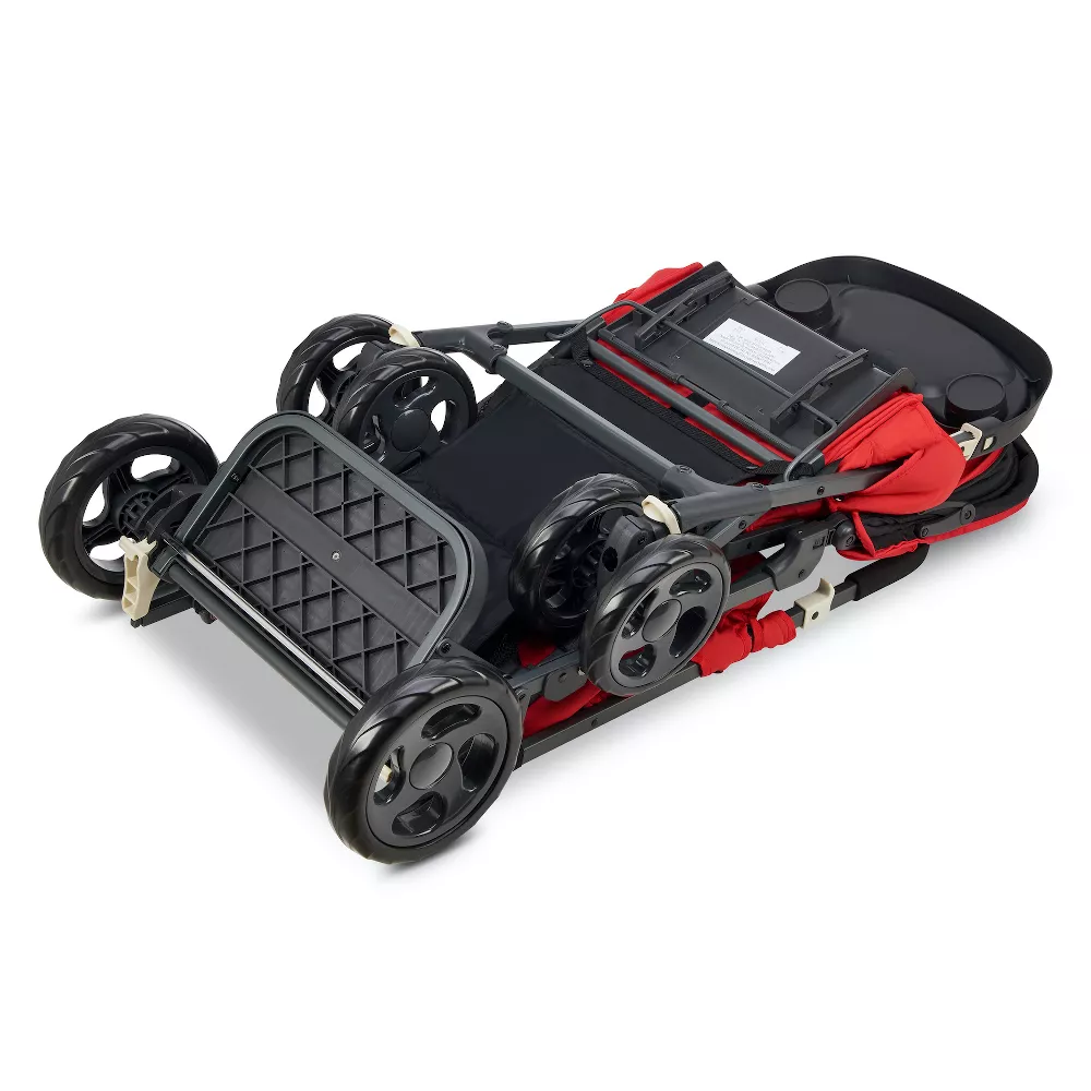 joovy Caboose Too Sit And Stand Tandem Double Stroller, Red