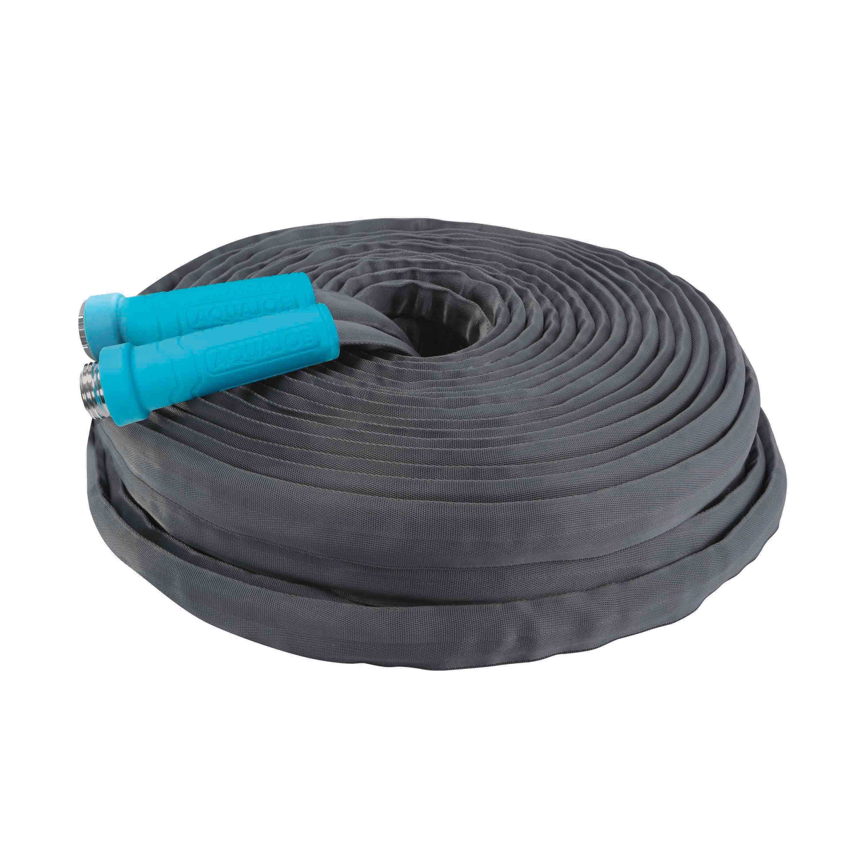 Aqua Joe Superlight 100ft Fiberjacket Max Garden Hose, 5/8
