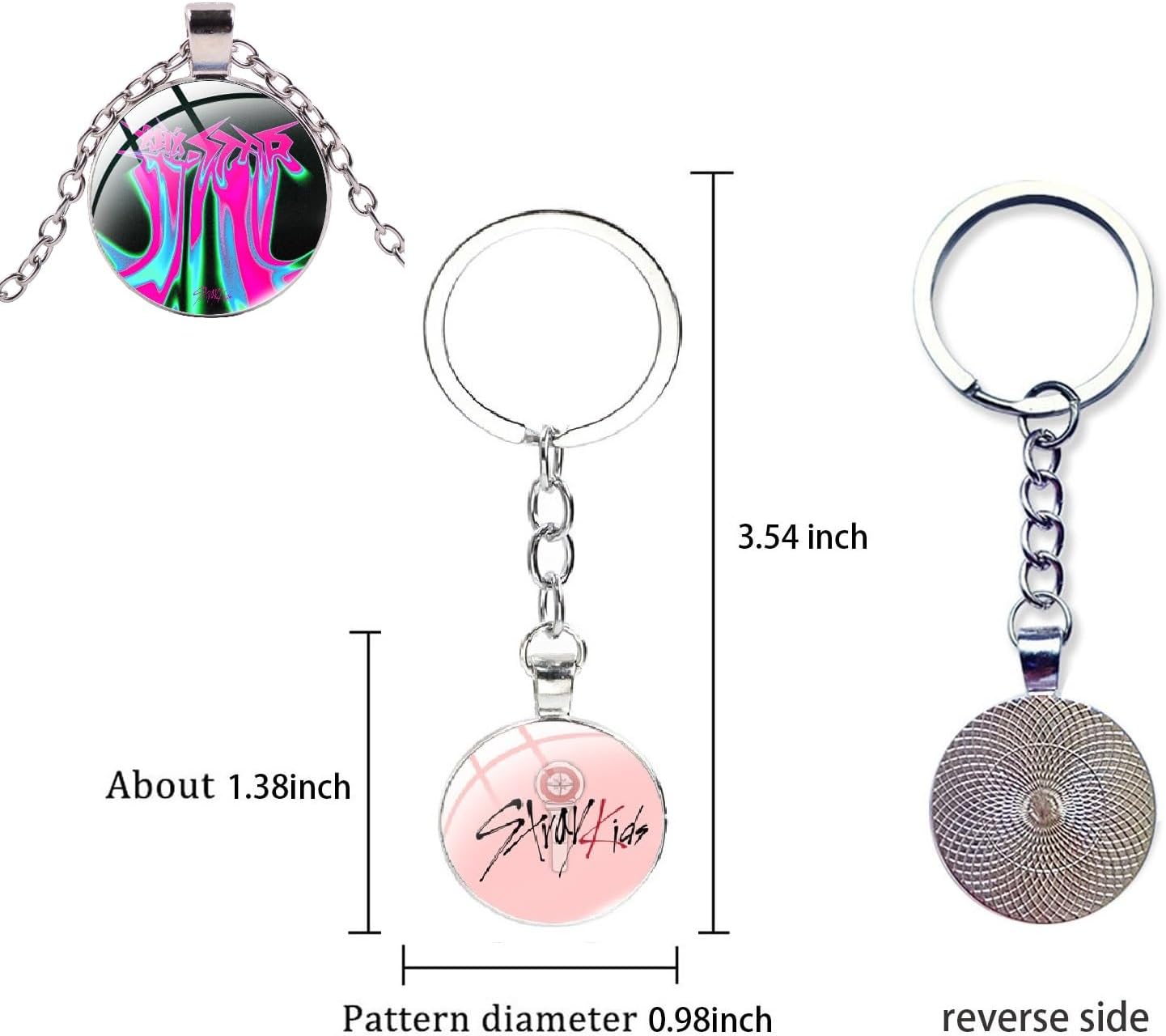 Stray Kids Merch Gift Set, Including Stray Kids Album Photocards, Sticker, Drawstring Bag, Lanyard, Cards Holder, Keychain, Neacklace, Phone Holder, large, Black