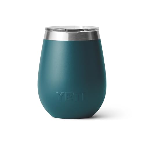 YETI Rambler 10 oz Wine Tumbler, Vacuum Insulated, Stainless Steel with MagSlider Lid, Navy
