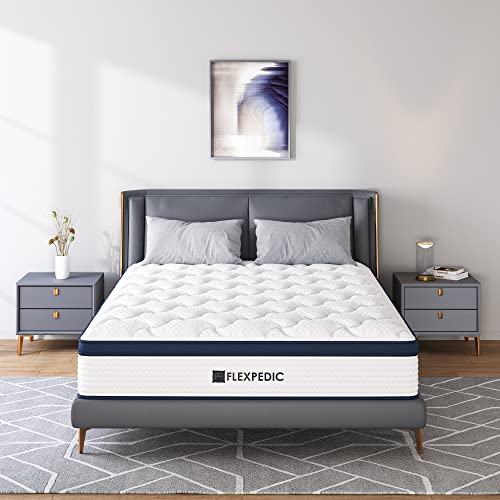 Deep Sleep 8 Inch Mattress Twin Size in a Box, Cloud Euro Top Soft Hybrid Mattress, Memory Foam Pocket Innerspring Mattresses, CertiPUR-US Certified