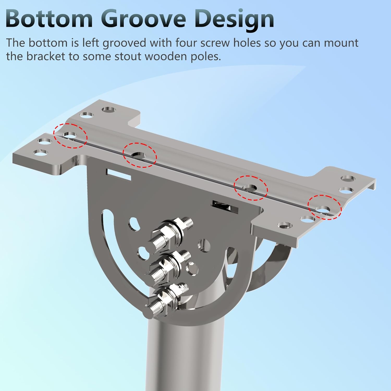 Starlink Gen 3 Stanfard Wall Mount, Rotatable 360 Degree, Starlink Wall Mounting Kit , Compatible with Starlink Standard Gen3(V3) Dish(Sliver)