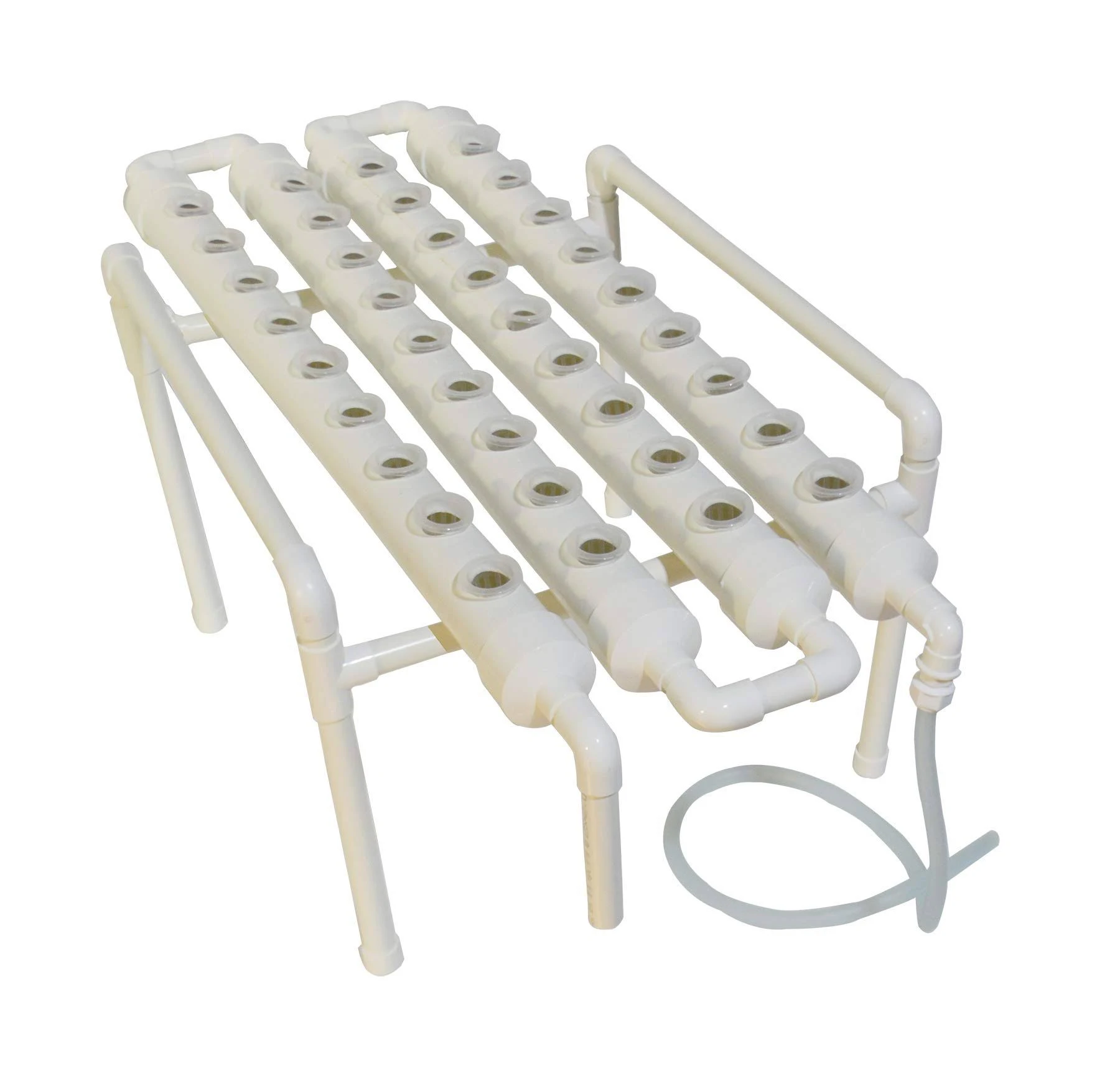 Intbuying Hydroponic 36 Holes Plant Site Grow Kit Garden System Vegetable Horizonal -4 Pipes 1 LayerDiameter of The Growing Pipe