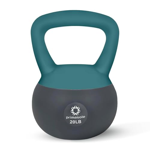 Soft Kettlebell 20lbs Shook Resistance base. Anti Slip hand Kettlebell weights for Women and Men -Home workout Kettlebells dumbbells for strength and safety.