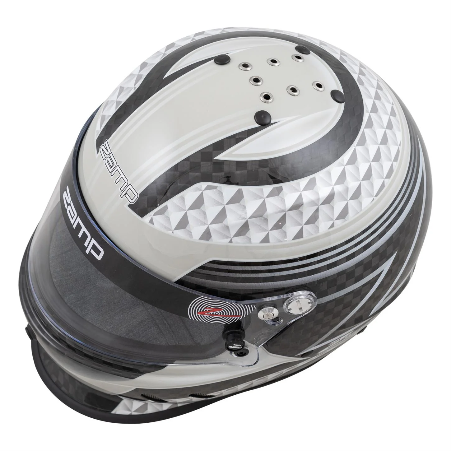 Zamp RZ-65D Carbon SA2020 Helmet, Black/Gray, Medium