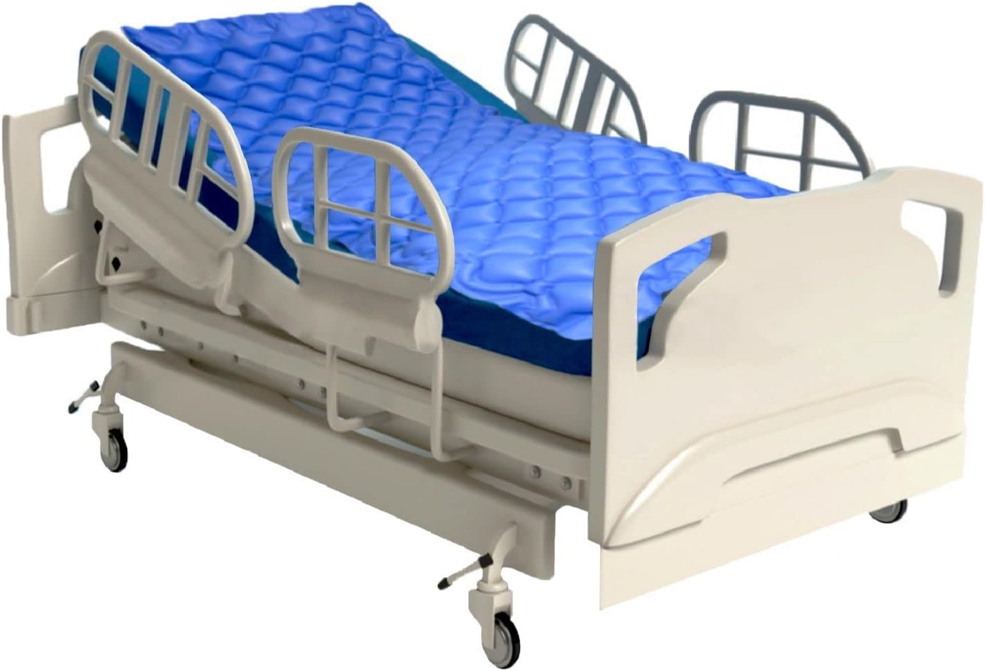 Alternating Air Pressure Premium Medical Grade Mattress Pad - Cooling Bed Topper with Ultra Quiet Electric Pump for Stage 1 Pressure Wound Ulcer and Bed Sore Prevention by Brace Direct