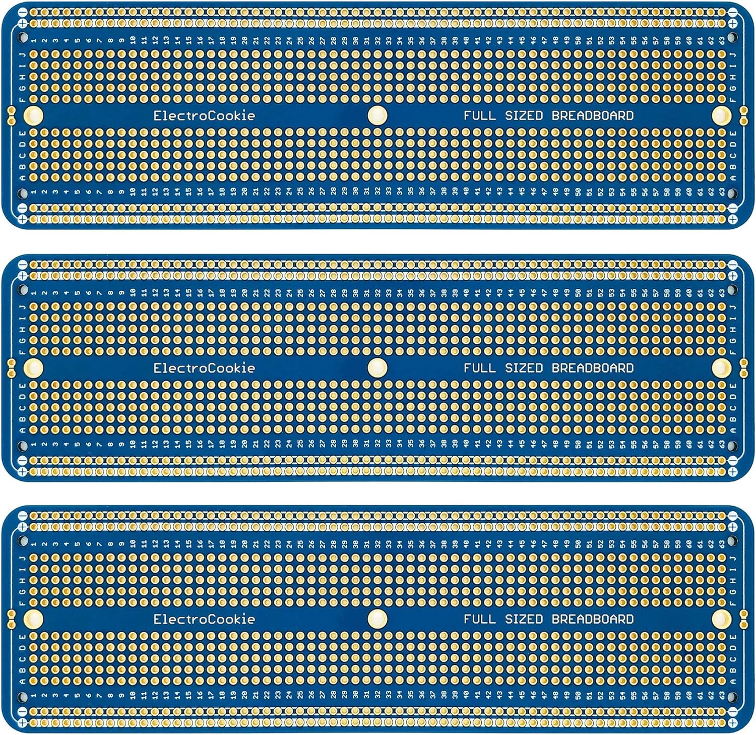 ElectroCookie Solderable Breadboard Large PCB Board for Electronics Projects Compatible for DIY Arduino Soldering
