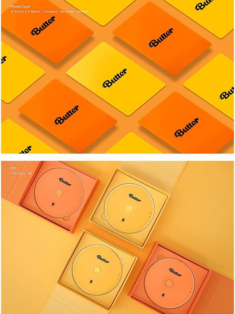 Big Hit Entertainment BTS - Butter Album+Extra Photocards Set (Cream+Peaches ver. Set) KTMMD1083