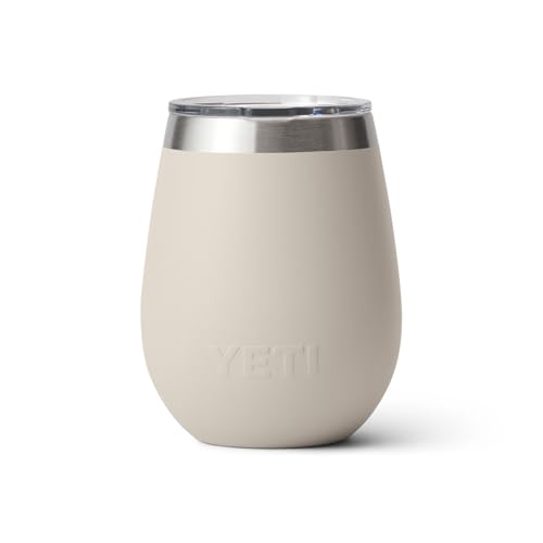 YETI Rambler 10 oz Wine Tumbler, Vacuum Insulated, Stainless Steel with MagSlider Lid, Navy