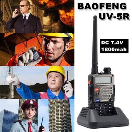 Baofeng UV-5R Radio Scanner Handheld Police Fire Two Way Radio