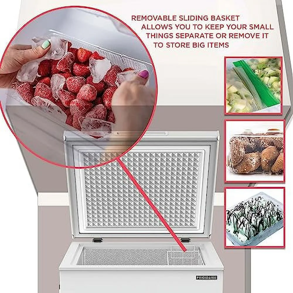 7.0 Cu. ft. Chest Freezer, EFRF7003, White