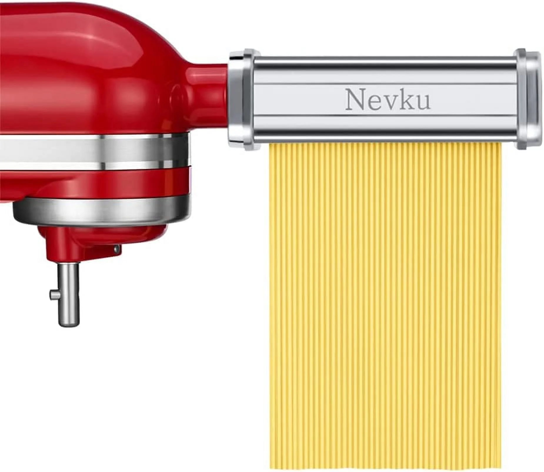 Excellent Pasta Maker Attachments Set for all KitchenAid Stand Mixer  including Pasta Sheet Roller  Spaghetti Cutter  Fettuccine Cutter by Nevku