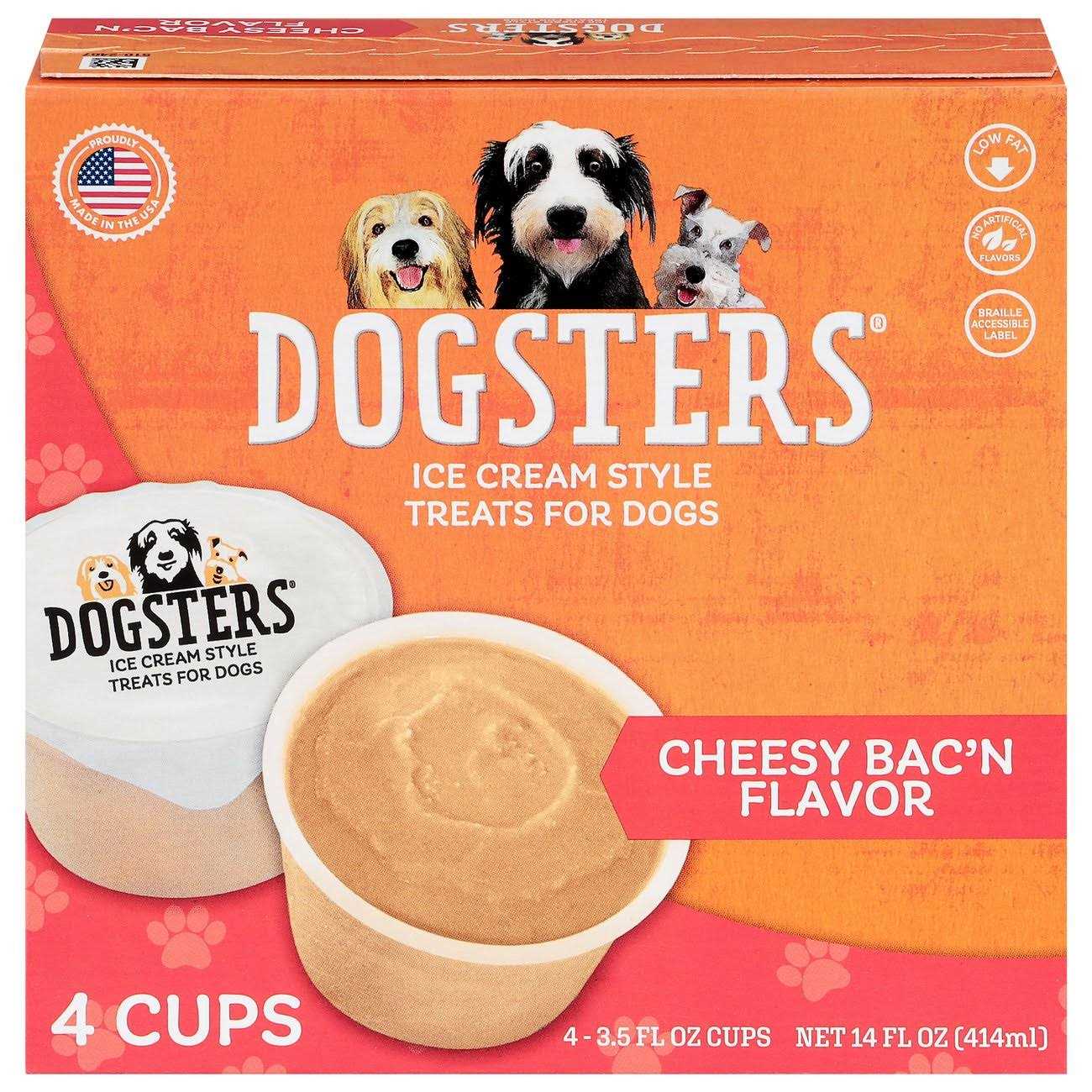 Dogsters Cheesy Bac'n Flavor Ice Cream Style Treats for Dogs - Pet Supplies online store