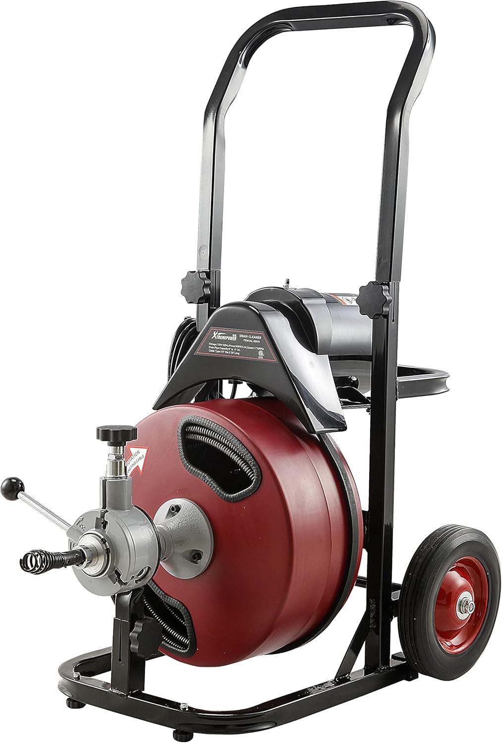 XtremepowerUS Commercial Sewer Snake Drill Drain Auger Cleaner Cable 50-Feet Long 1/2