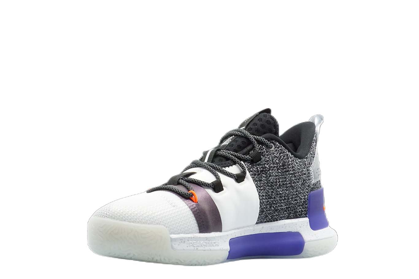 [E94451] Mens Peak Taichi Flash Lou Williams Team White Purple Basketball Shoes - 7