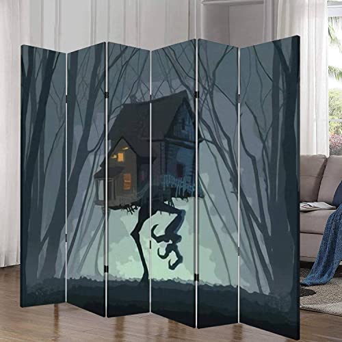 6 Panel Canvas Room Divider Screen The Monument Valley The Peaceful Life in The Mysterious Town is Canvas Privacy Partition Room Divider Wall Divider for Home Office Bathroom