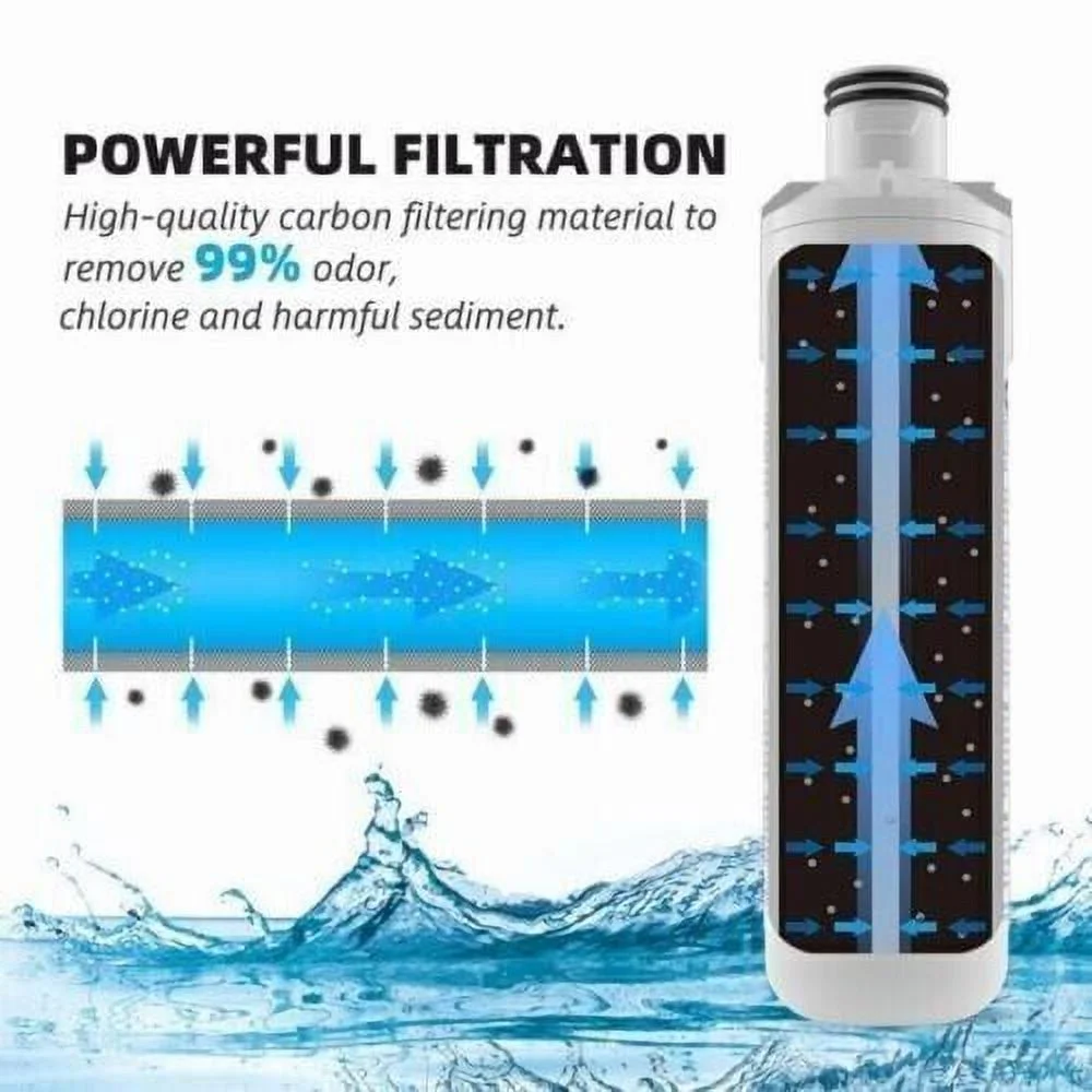 LG LT1000P Replacement Refrigerator Water Filter,Fit for LG LT1000P 469980 46-9980 ADQ747935 GF-D706BSL Fresh Water Filter (Pcs of 2)