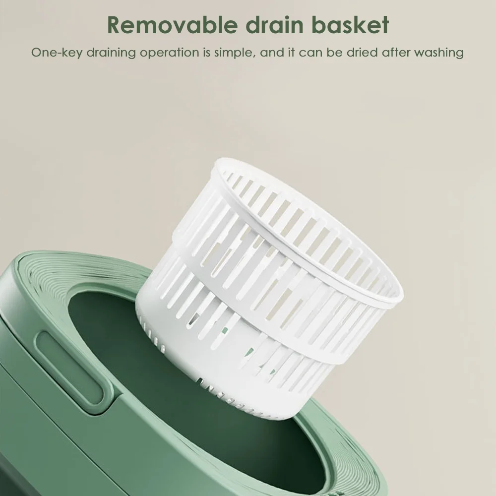 JahyShow Purple Portable Washing Machine - Foldable Design for Travel, RV, and Home