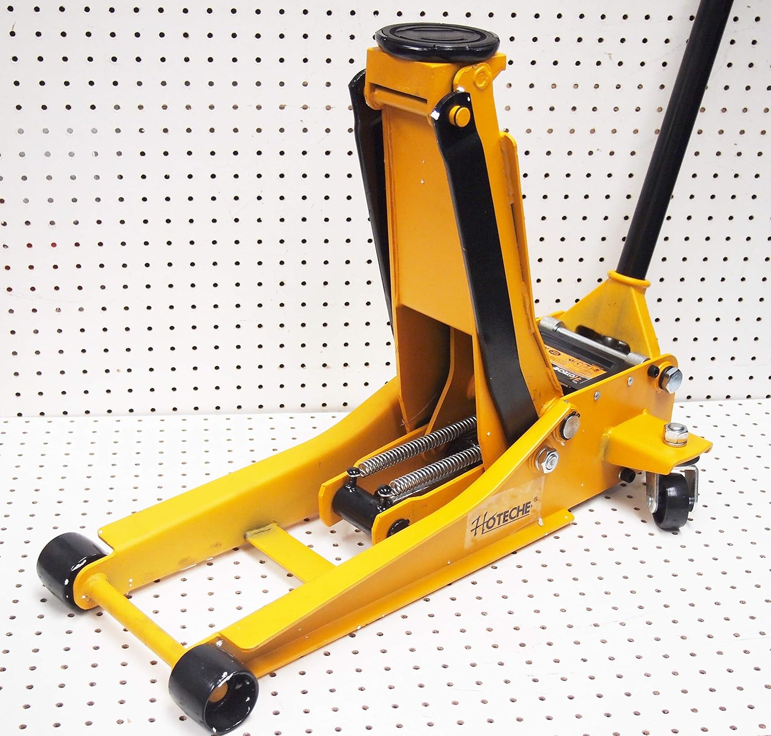 hoteche 3-1/2 Ton Hydraulic Garage Floor Service Jack Low Profile Double Pump