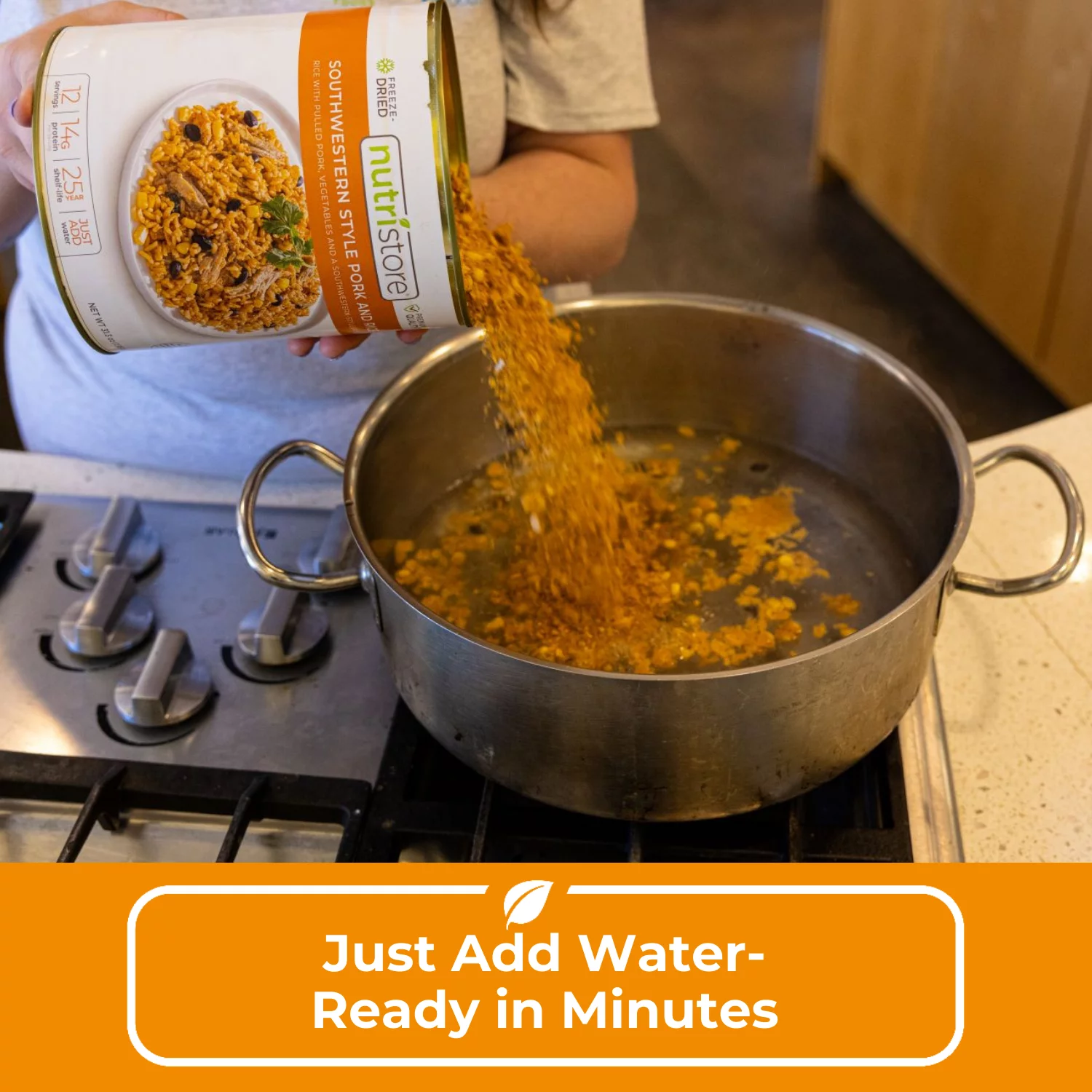 Nutristore Southwest Style Pork and Rice No. 10 Can