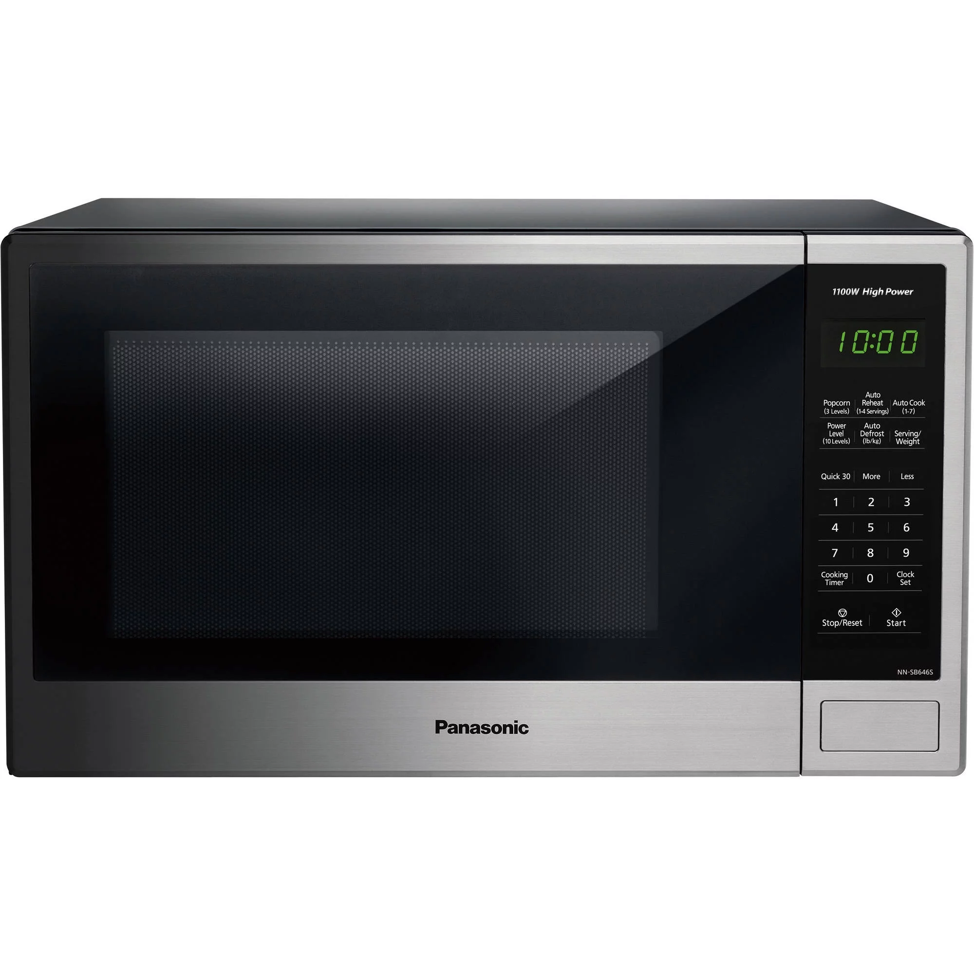 Panasonic 1.3 Cu. Ft. 1100W Countertop Stainless Steel Microwave Oven with Genius Sensor