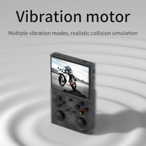 G350 Retro Game Console,Linux System RK3326 G350 Handheld Game Console Built-in 64G TF Card 4371 Games,3.5-inch IPS Screen, WiFi, Bluetooth 4.2, HDMI Output, 3200mAh Battery