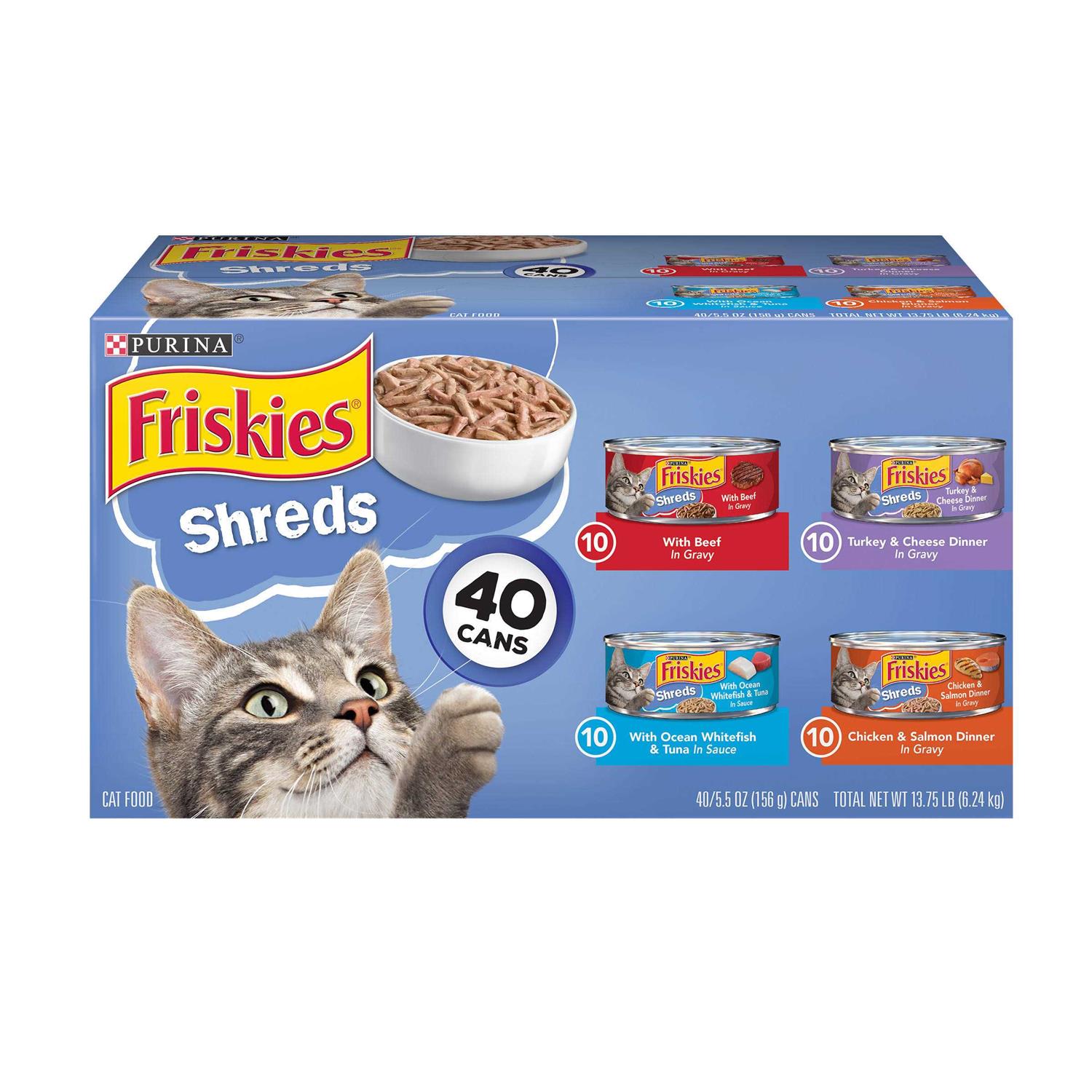 Purina Friskies Shreds Wet Cat Food - Pet Supplies online store