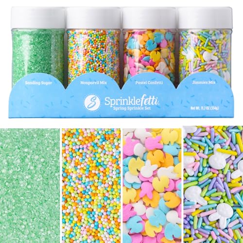 Sweets Indeed Christmas Sprinkles Mix – 10.90 oz Holiday Blend | Edible Jimmies, Nonpareils & Sugar Pearls for Decorating Christmas Cookies, Cakes, Cupcakes & Festive Desserts