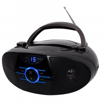 1 - Portable Stereo CD Player with AM/FM Stereo Radio & Bluetooth(R), Supports A2DP & AVRCP, Top-loading CD player, CD-560