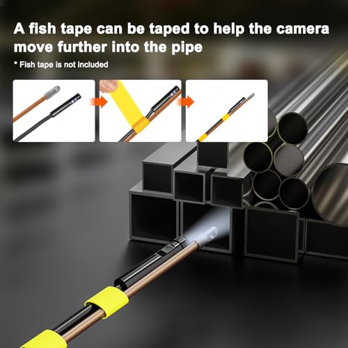 Triple Lens Sewer Camera with 50ft, 5