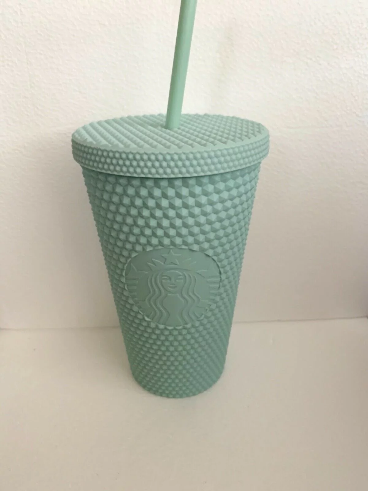 Starbucks Studded Matte Mint Green Tumbler Cold Cup, Grande 16 oz