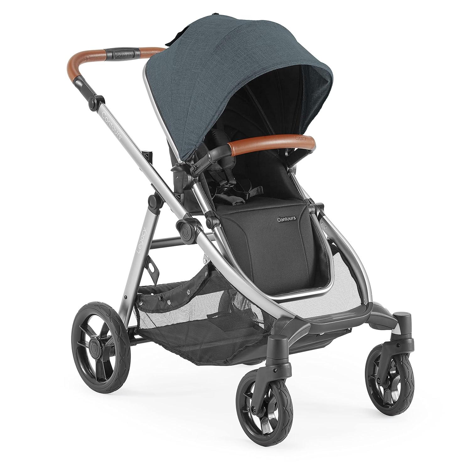 Contours - Legacy - Convertible Single to Double Convertible Stroller - Carbon Grey
