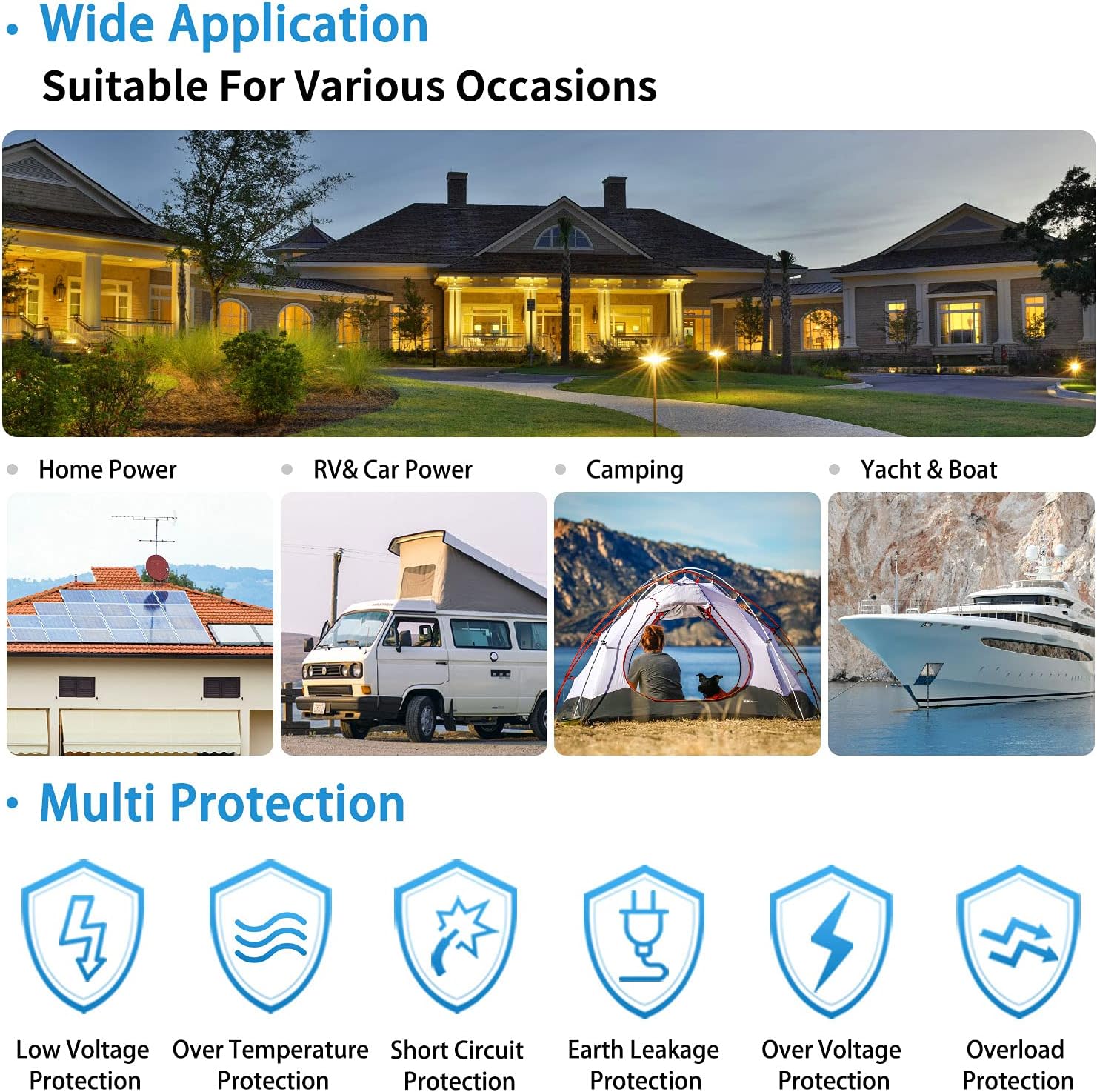 3000W Peak 9000W Pure Sine Wave Power Inverter, Low Frequency Inverter DC 48V to AC 120V with Battery AC Charger Power Inverters