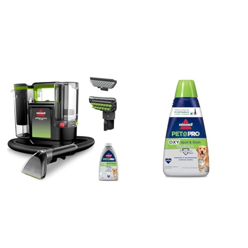 BISSELL® Little Green® Max Pet Portable Carpet and Upholstery Deep Cleaner, Car/Auto Detailer, with Self-Cleaning Tough Stain Tool and Pet Hair Removal Tool (3860)