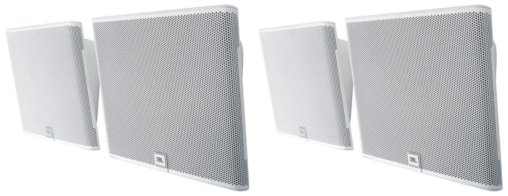 (4) JBL SLP12/T-WH White Low-Profile On Wall Mount 3