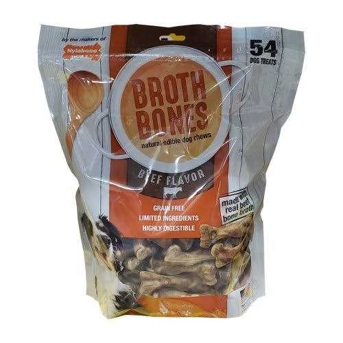 Nylabone Broth Bones Natural Edible Dog Chews - Pet Supplies online store