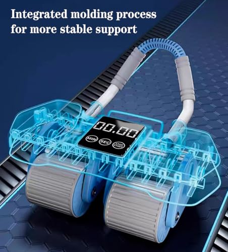 Ab roller wheel,The upgraded four-wheel abdominal wheel used for enhancing abdominal muscle exercises is abdominal fitness wheel that is more suitable for the home gym., Blue