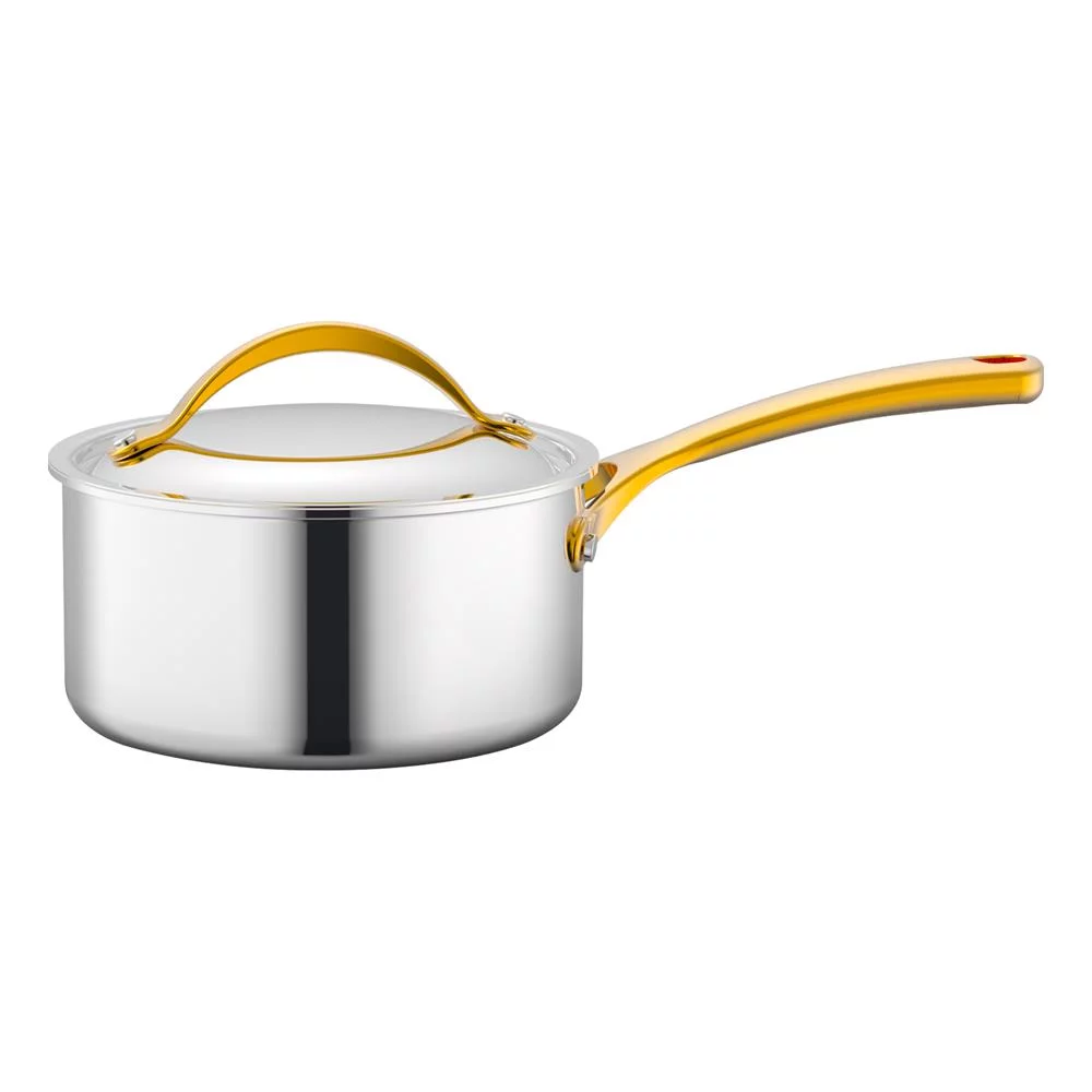 NutriChef 1.5Quart Sauce Pot Kitchen Cookware W/ Interior Coated Prestige Ceramic Non-Stick Coating