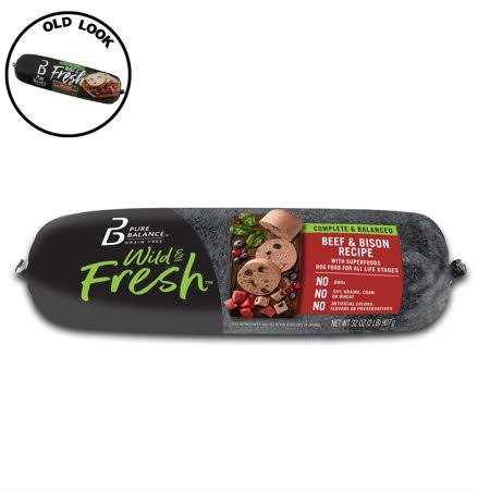 Pure Balance Wild & Fresh Dog Food Beef & Bison Recipe Rolled Chub - Pet Supplies online store