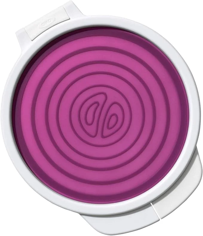 OXO Good Grips Cut & Keep Reusable Silicone Onion Saver,White