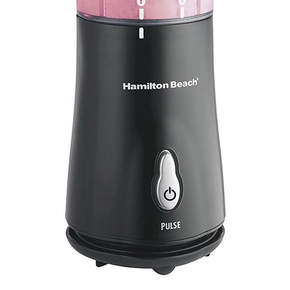 Hamilton Beach 51101BA Single Serve Smoothie Blender w/ Travel Cup & Lid, Black