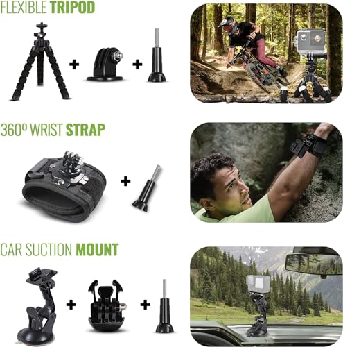 GoPro HERO12 (Hero 12) Black - Waterproof Action Camera with 5.3K HDR Video, 27MP Photos, 1/1.9