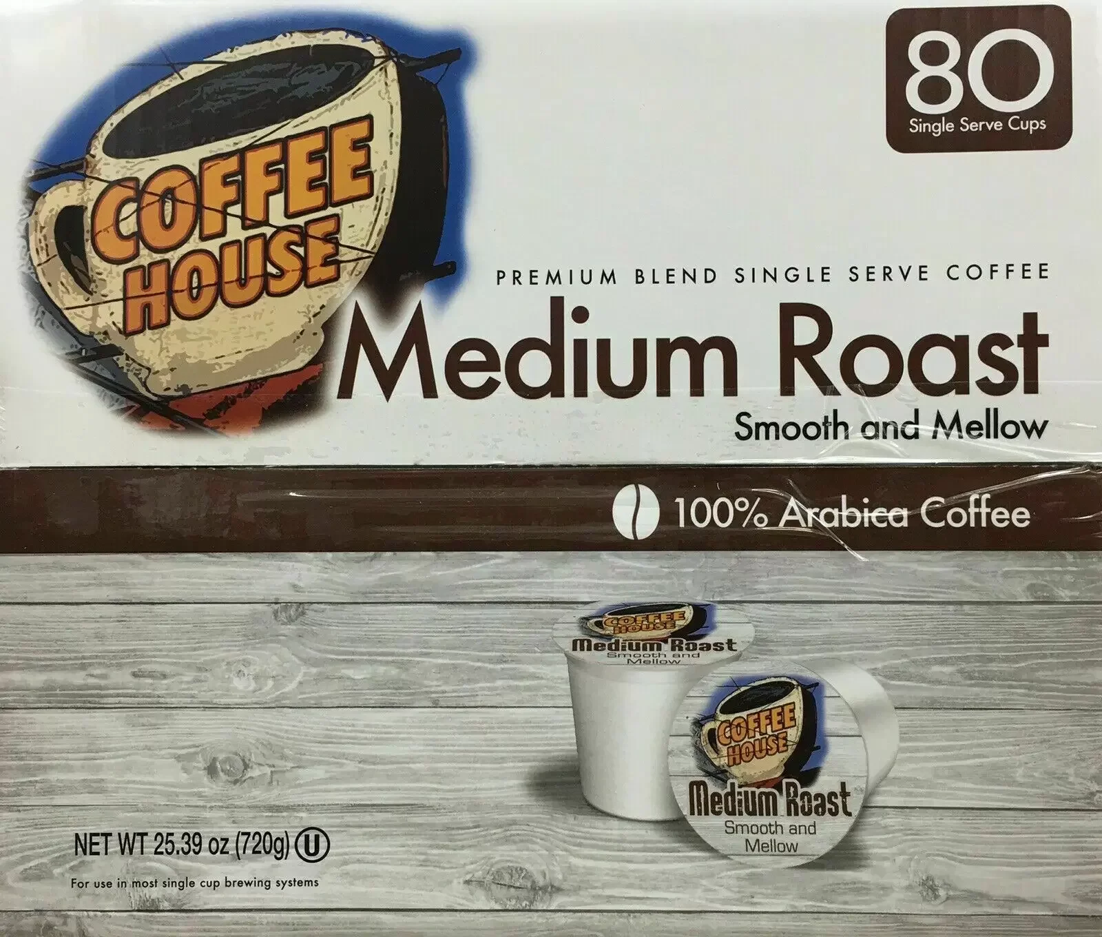 Coffee House Premium Blend Medium Roast K-cups Single Serve Coffee  80 Count